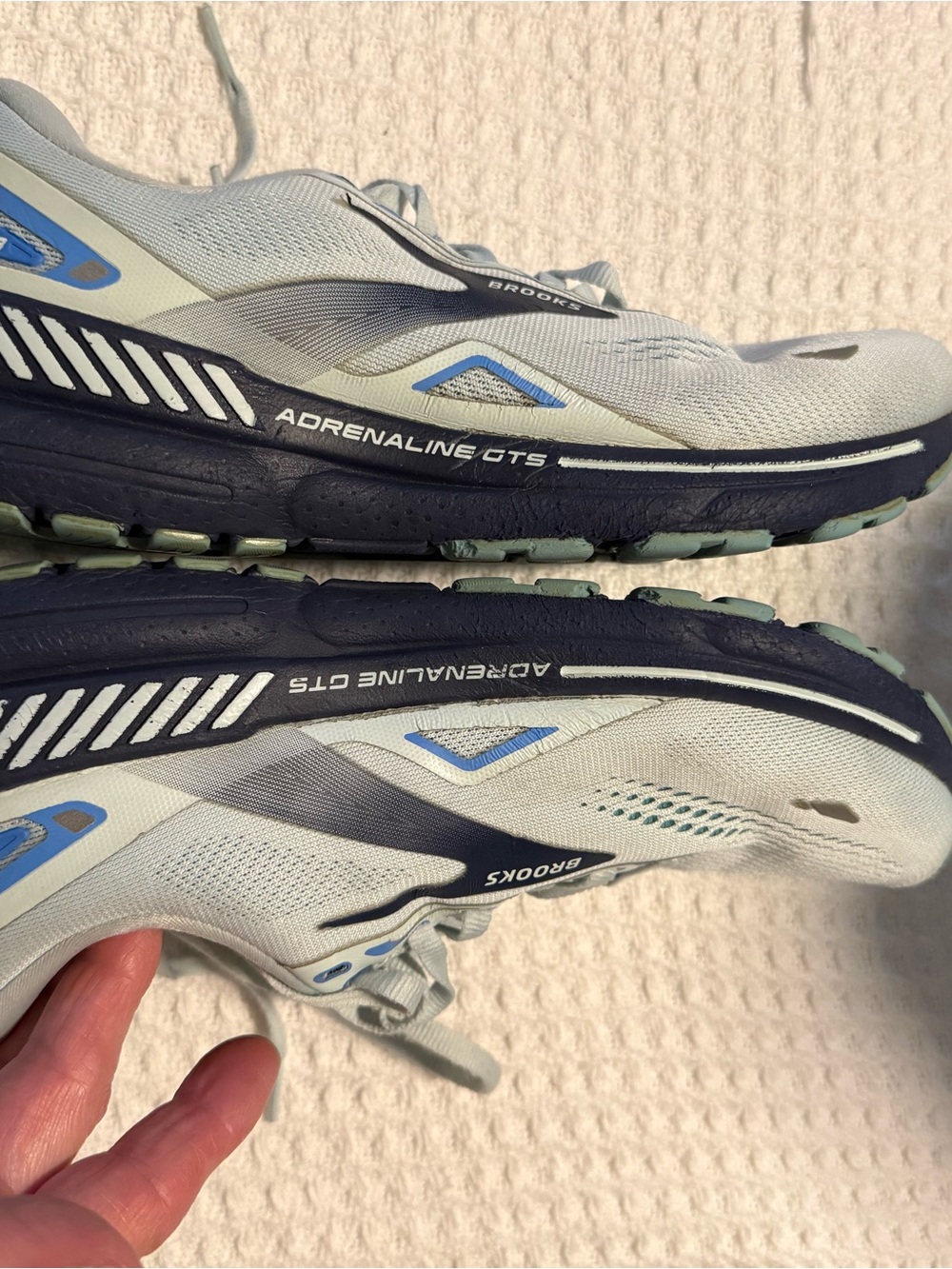 Brooks Adrenaline GTS 23 Running Shoes Women’s 9.5B Blue Gray Athletic Sneakers - Picture 3 of 9